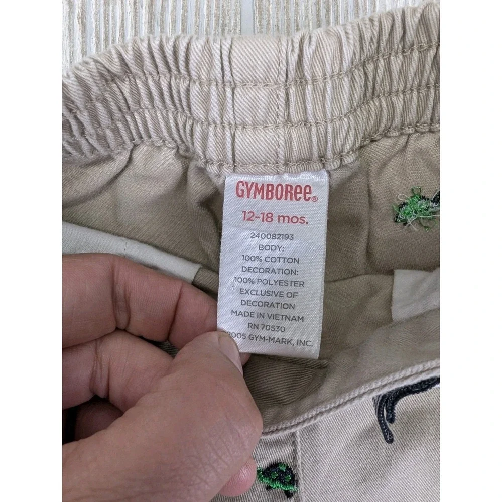 Vintage Gymboree Prep Club Turtle Pants Girls Size 12-18 Months Bow Embroidered